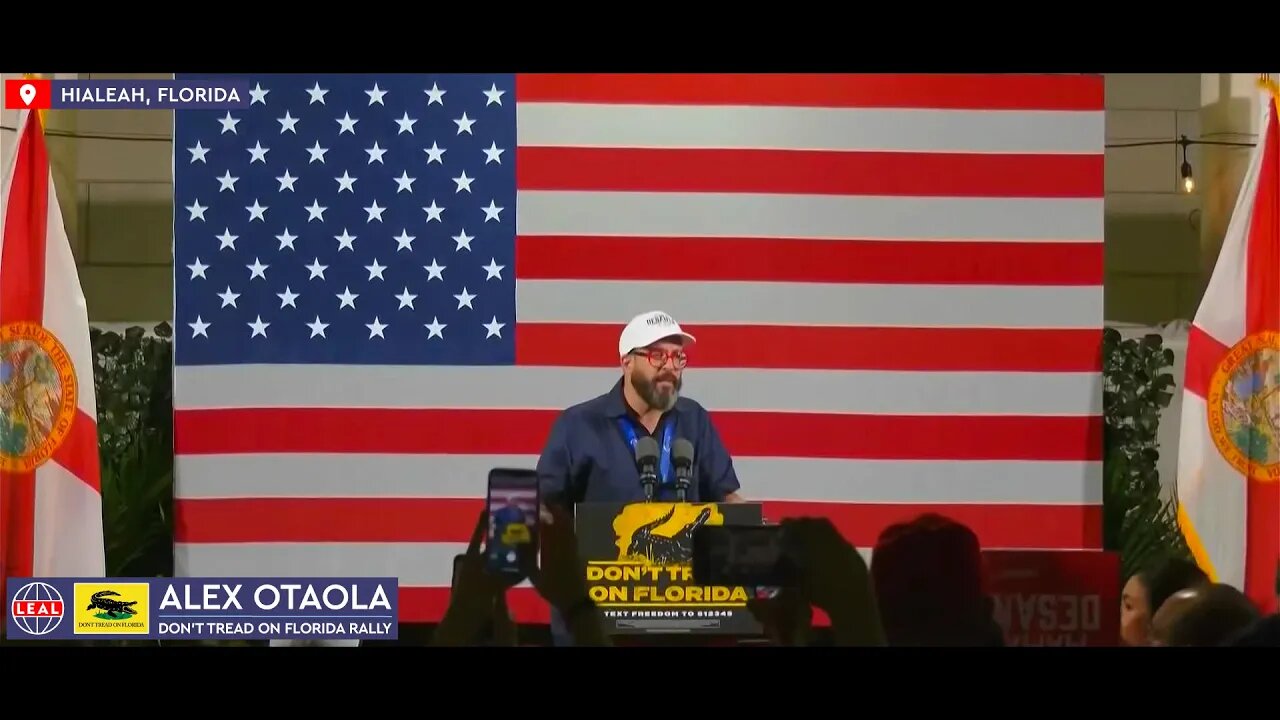 🇺🇸 Alex Otaola pide el voto para Ron DeSantis y los Candidatos MAGA en Hialeah, Florida (7 nov 2022)