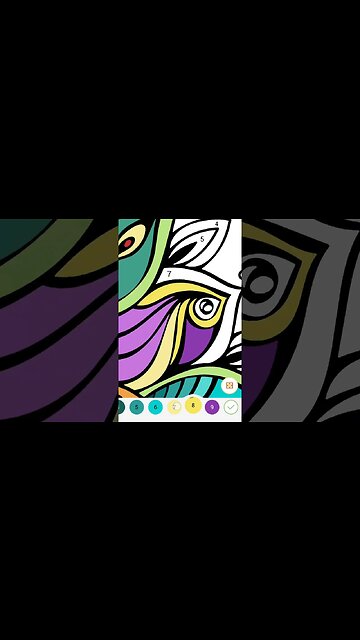 Color by number - mandala