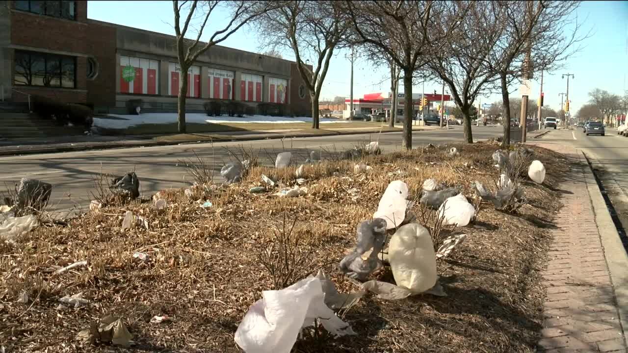 Milwaukee kicks off street sweeping as melting snow reveals lingering trash