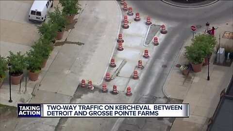 Kercheval now open in both directions between Detroit and Grosse Pointe Park