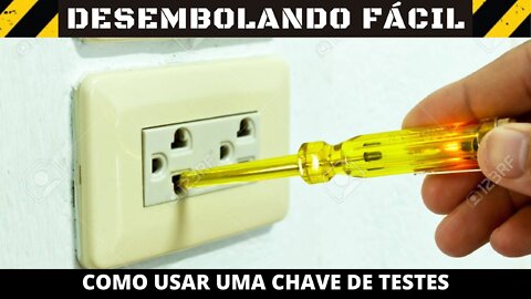 Como usar uma chave de teste.