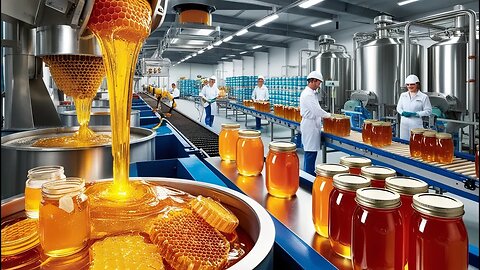 How Honey is Made In Factory |" From Hive to Jar" honey#trending #how #viral #honey.