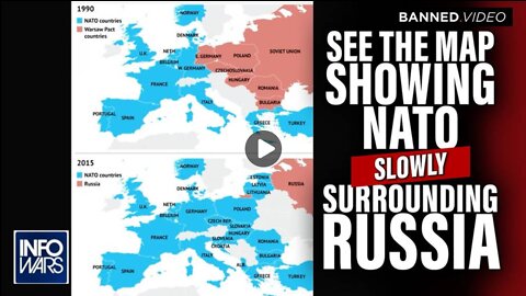 See the Map Showing NATO Slowly Surrounding Russia