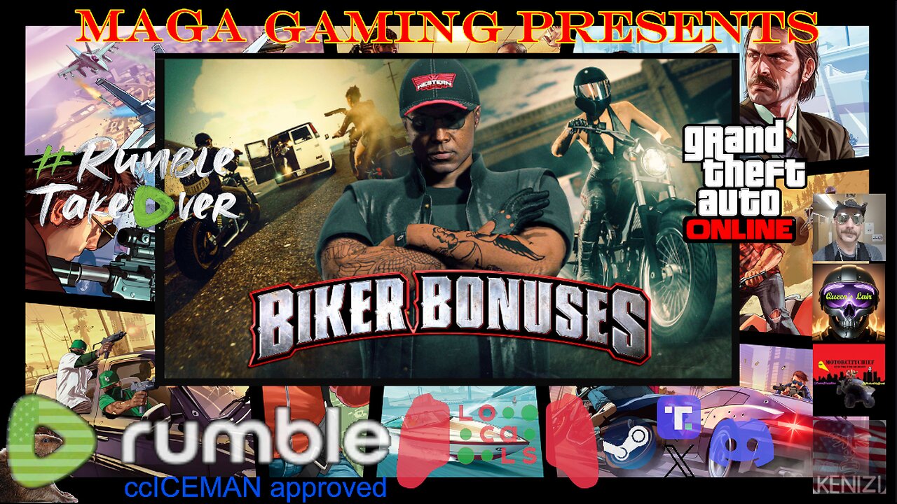 GTAO - Biker Bonuses Week: Friday Night w/ MotorCityChief, QueenJ0sephine and RoiRatt