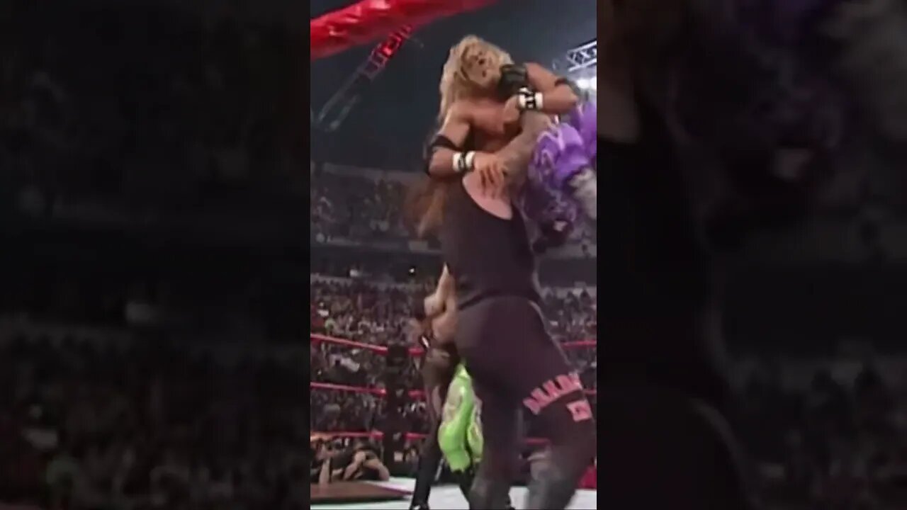 WWE Kane and The Undertaker double chokeslam on edge and Christian #shorts