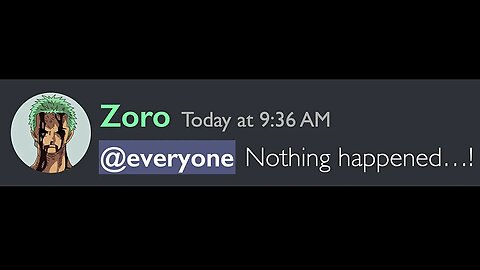 POV: Zoro Has a Discord Server