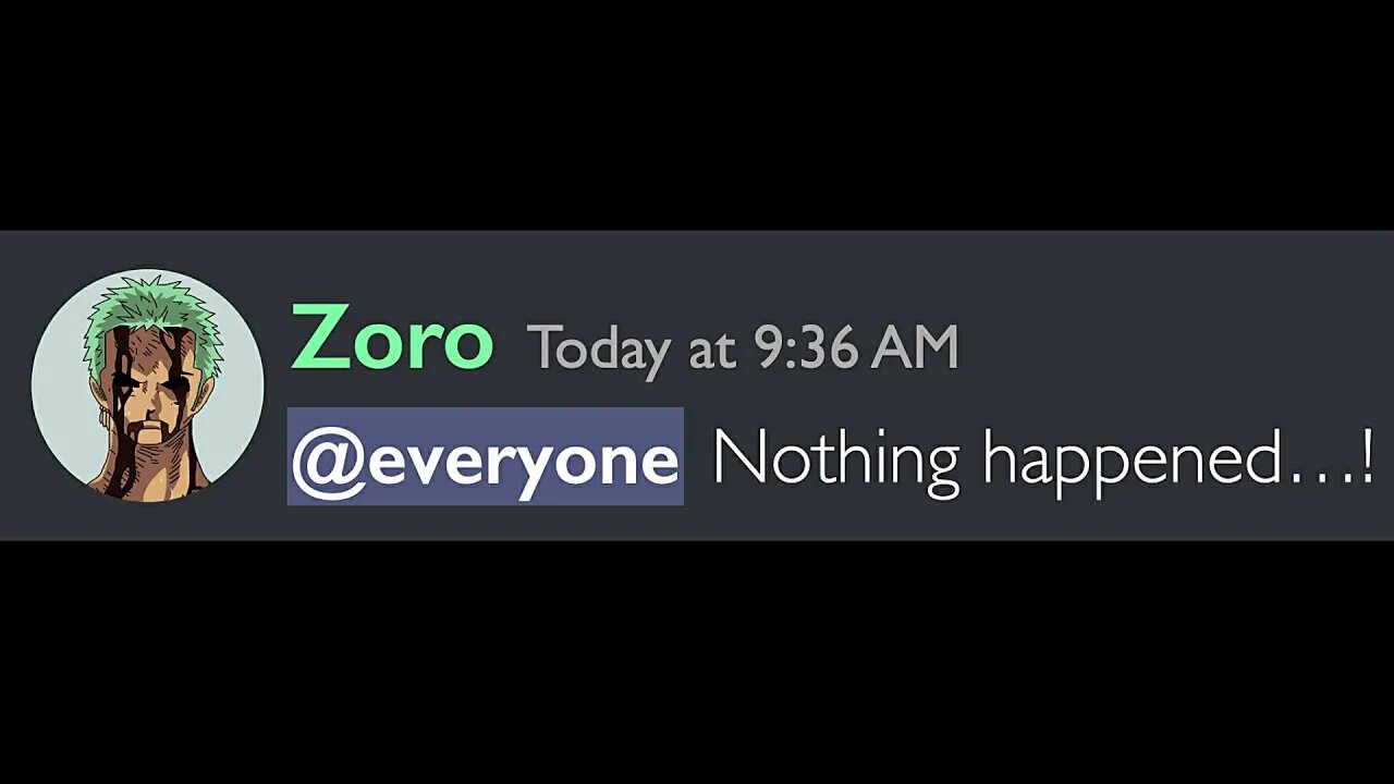 POV: Zoro Has a Discord Server