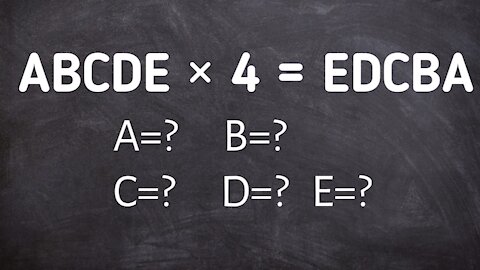 Find A=? B =? C =? D=? E=? | CHALLENGE TO EVERYONE