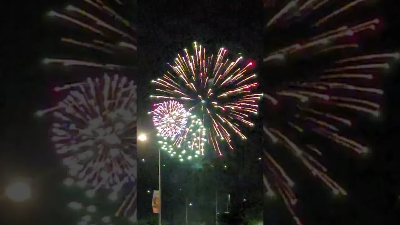 happy 4th July. fireworks across street from where I live.
