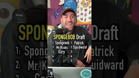 The SPONGEBOB DRAFT!! Which Team Wins?! #shorts #spongebob #cartoon #draft #nickelodeon