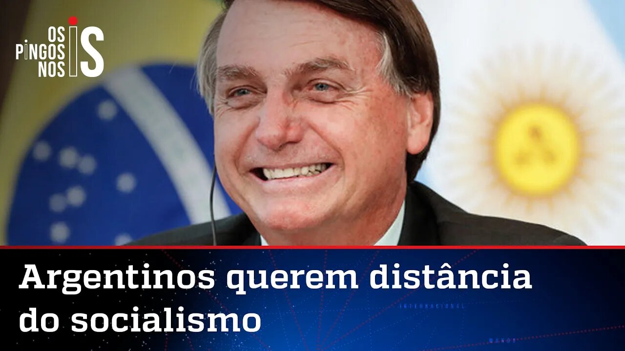 Pesquisa mostra que argentinos querem vitória de Bolsonaro no Brasil