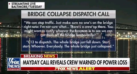 Bridge Collapse Dispatch Call