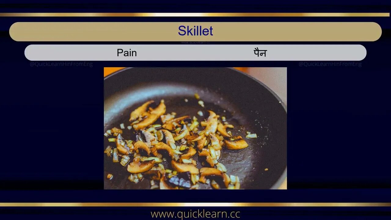 Learn Hindi through English - Kitchen items #hindi #hindifromenglish #languagelearning