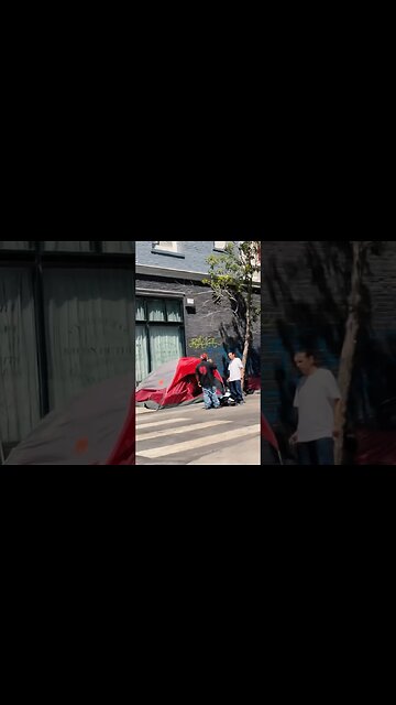 Harsh reality tent city downtown SF #sanfrancisco