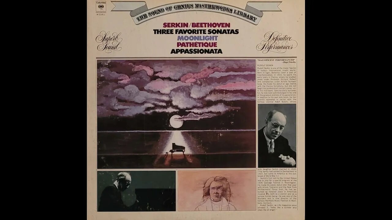 Rudolf Serkin, Beethoven – Three Favorite Sonatas