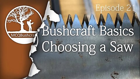 Bushcraft Basics Ep21: Essentials of Choosing a Saw