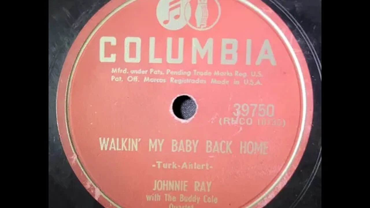 Johnnie Ray With the Buddy Cole Quartet - Walkin' My Baby Back Home