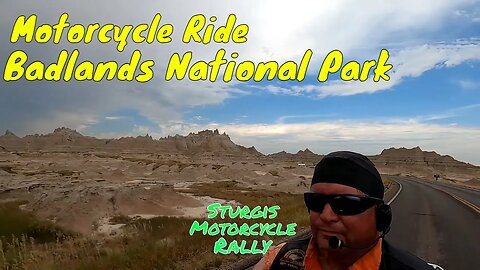 Motorcycle Ride through Badlands National Park