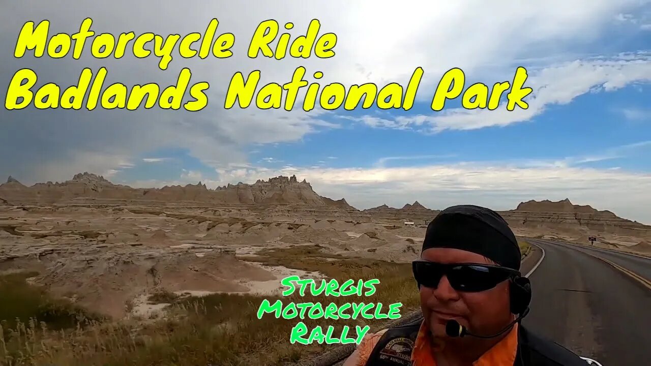 Motorcycle Ride through Badlands National Park