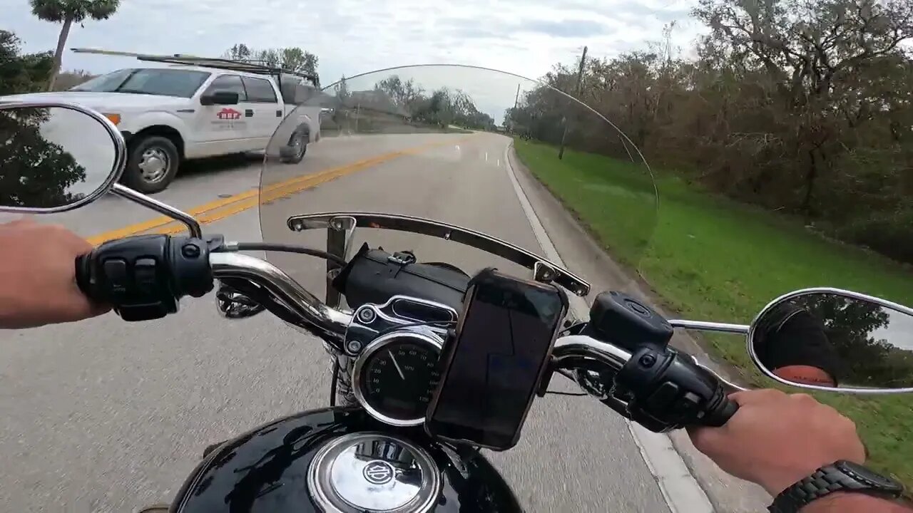 Riding my motorcycle in florida
