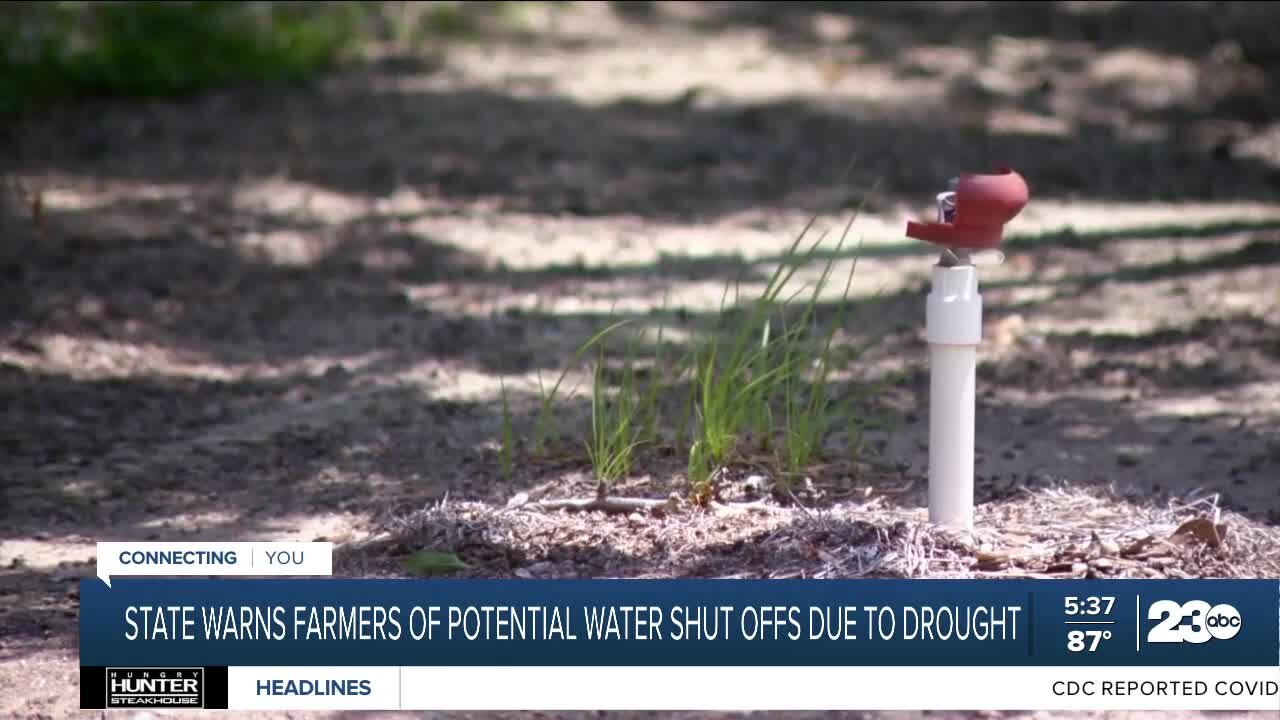State warns farmers of potential water shutoffs due to drought