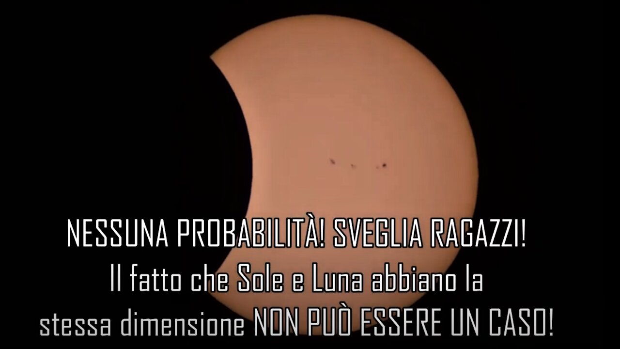 LE DIMENSIONI APPARENTI DI SOLE E LUNA RENDONO IMPOSSIBILE IL MODELLO ELIOCENTRICO, LA TERRA È PIANA