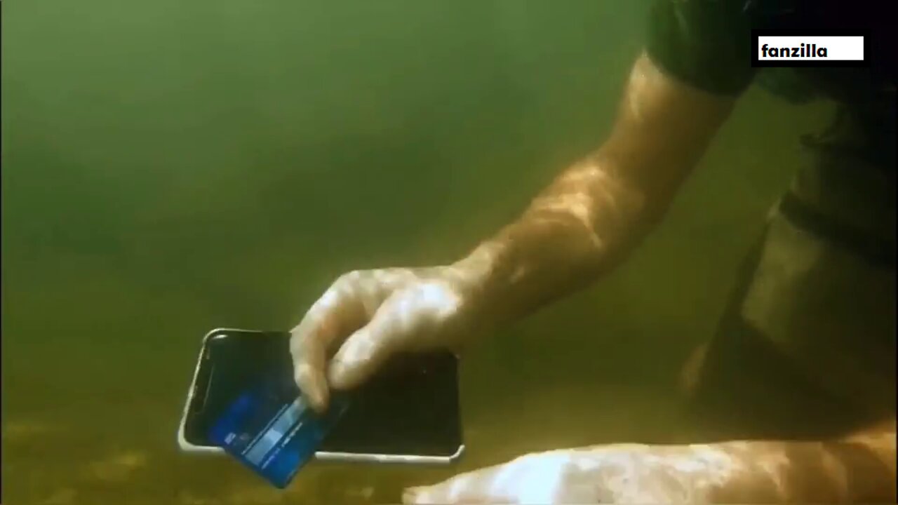 This is very lucky - The guy dived in the river and found an Apple X