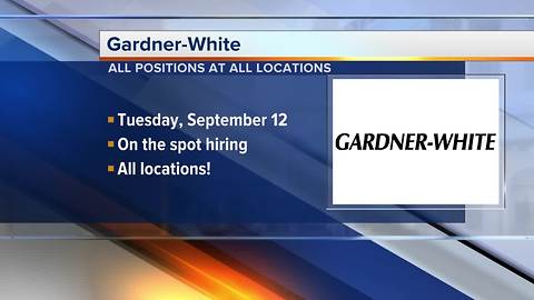 Gardner-White holding job fair at all locations on Sept. 12