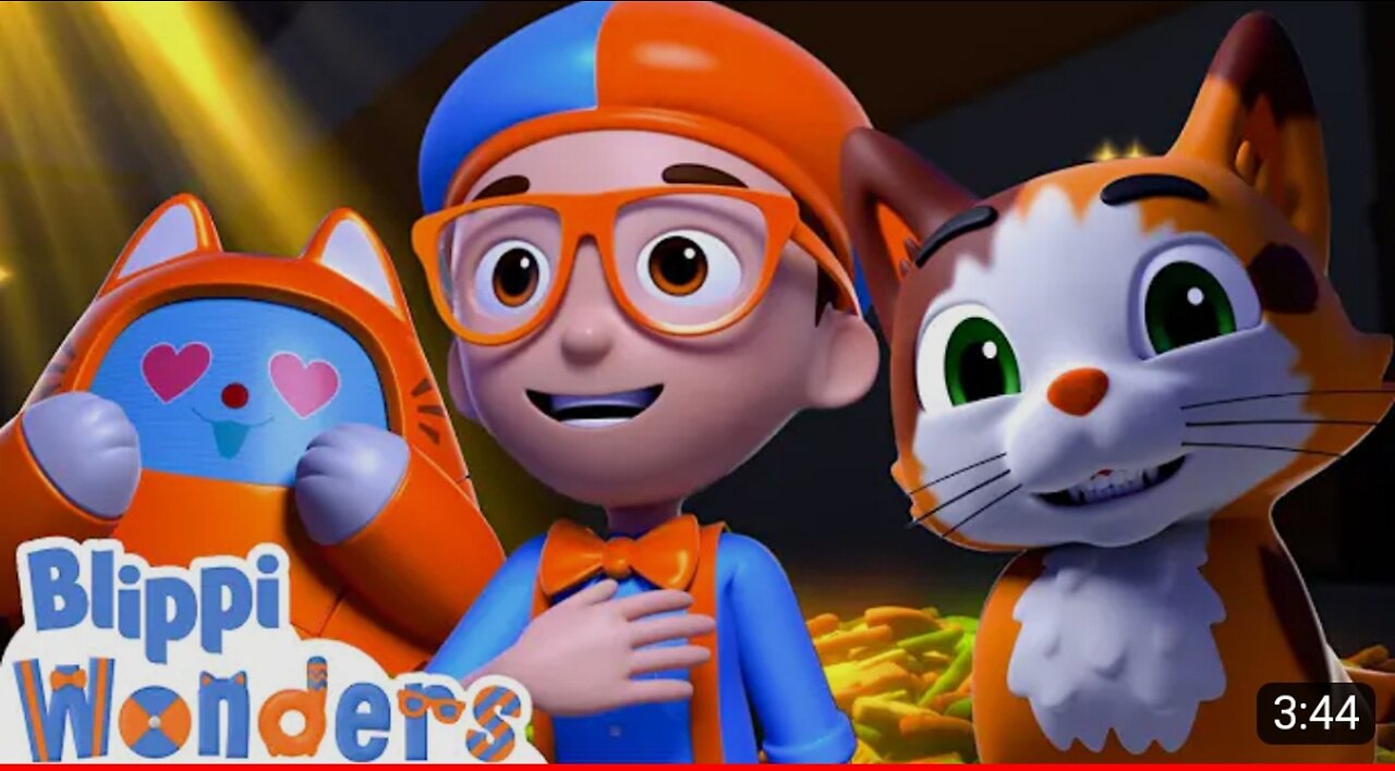 Blippi Learns About Cats - Blippi Wonders | Animals For Kids | Educational Cartoons For Kids