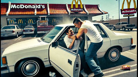 Road Rage Gone Wild: Guy Breaks into Car and Delivers Brutal Punches! 🚗👊