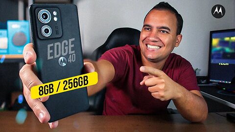 MOTO EDGE 40, COM TELA DE 144HZ E SUPER POTENTE! Unboxing e Impressões