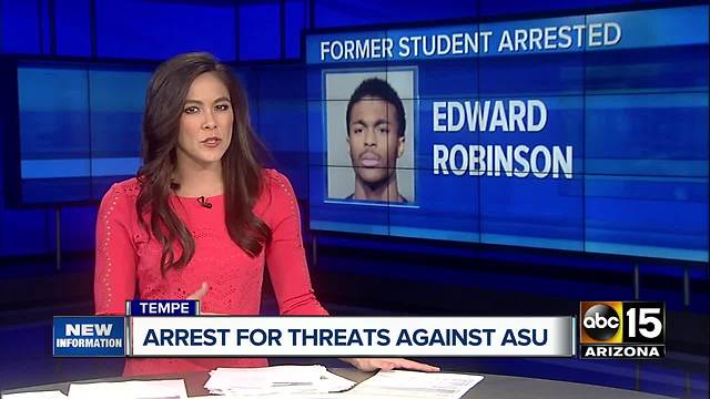 Former ASU student arrested for threat