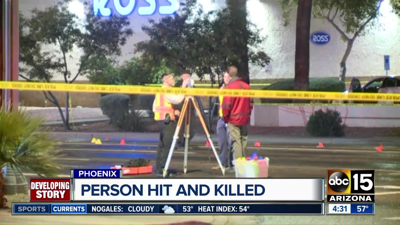 Person hit, killed in west Phoenix