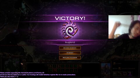 starcraft2 zerg v a random player(zerg)a narrow victory thanks to my nydus worm+lots of queens.