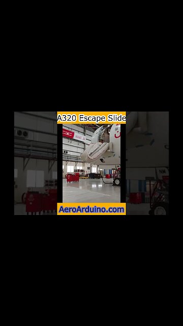A320 Escape Slide Slowly Working in Details #Flying #Aviation #AeroArduino