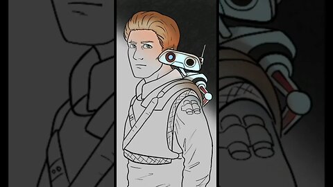 Desenhando o CAL de JEDI FALLEN ORDER #arte #digitalart #starwars #game #games #gameplay #gamer