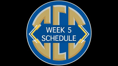 SEC Football Schedule (Week 5)
