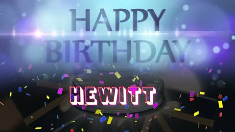 Wish you a very Happy Birthday Hewitt from Birthday Bash