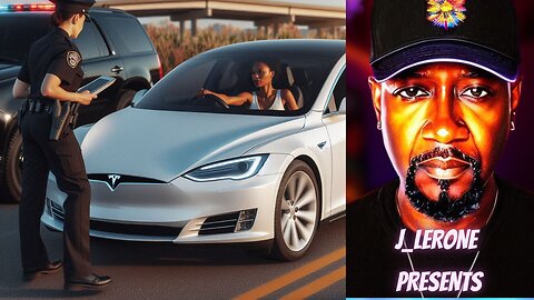 300 Lb Drunk woman with 8 kids in a Tesla Flees Police.