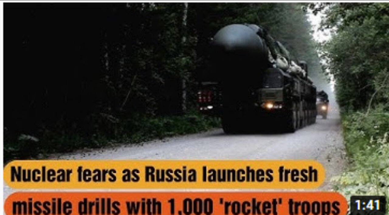 Nuclear fears as Russia launches fresh missile drills with 1,000 'rocket' troops