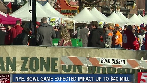 Expected Impact Of Bowl Game, NYE Up to $40 Mill