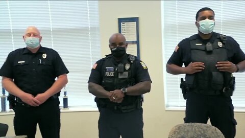 Fuccillo Feeds the front lines heads to the Niagara Falls Police Department