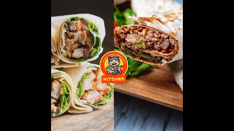 Delicious and juicy shawarma with oriental spices