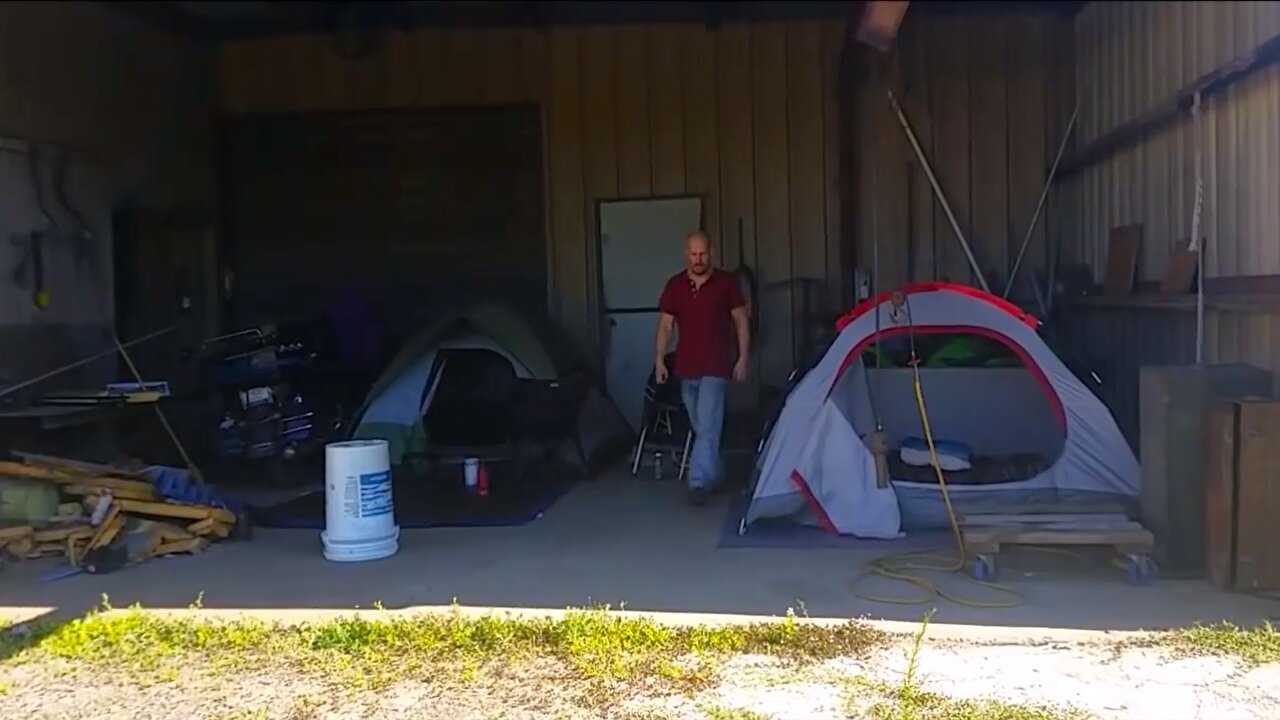 Scooter Tramp Scotty. Finding Camp After The Hurricane.