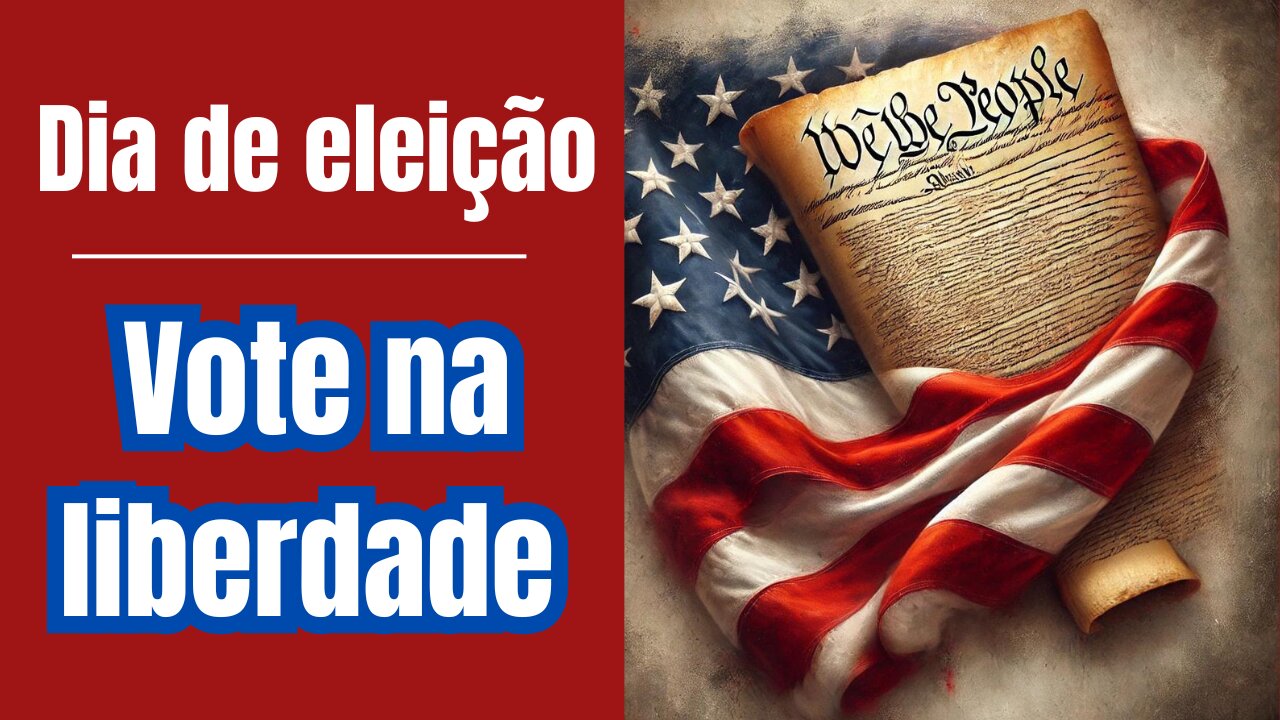 Coração valente. Vote na liberdade. Eleição presidencial nos EUA.
