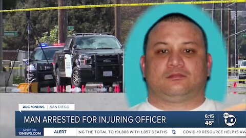 Man wanted in dragging of officer arrested