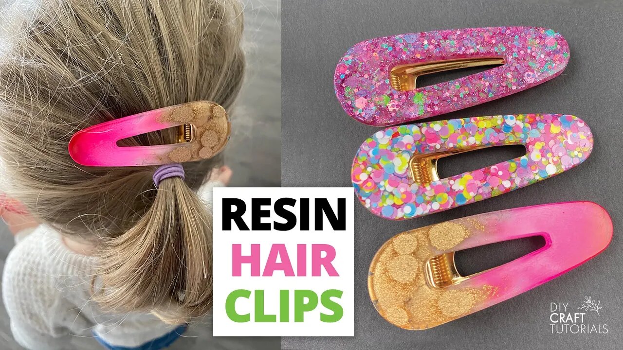 3 EASY RESIN HAIR CLIP IDEAS | DIY HAIR BARRETTES | Hair Barrettes Using Resin | Resin Jewelry