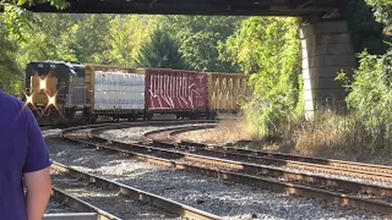 CSX L122 Local Mixed Fright Train Part 1 From St Denis MARC Station in Maryland October 3, 2023