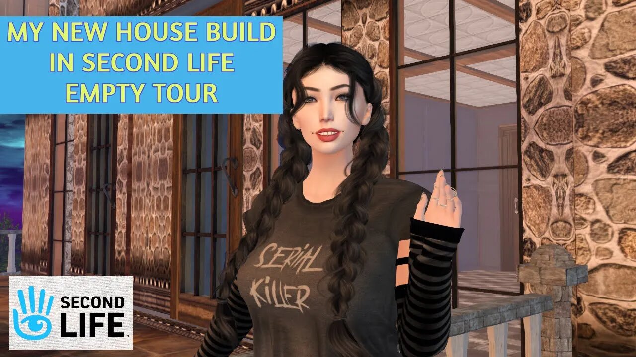 My New House Build in Second Life - FINALLY I can change clothes again😁