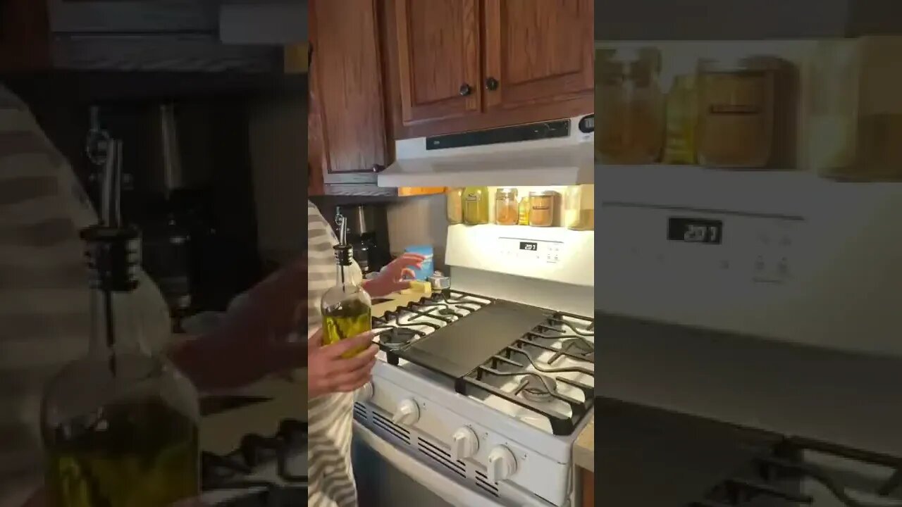 Making Smash Burgers.